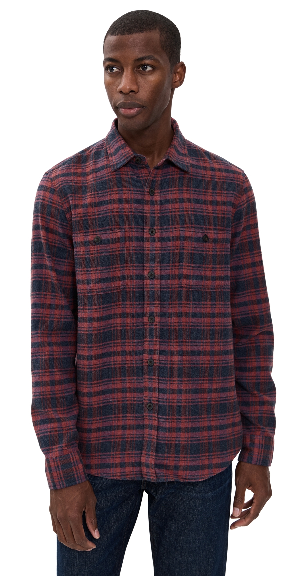 Faherty Nazare Flannel Porto Covo Plaid In Multi