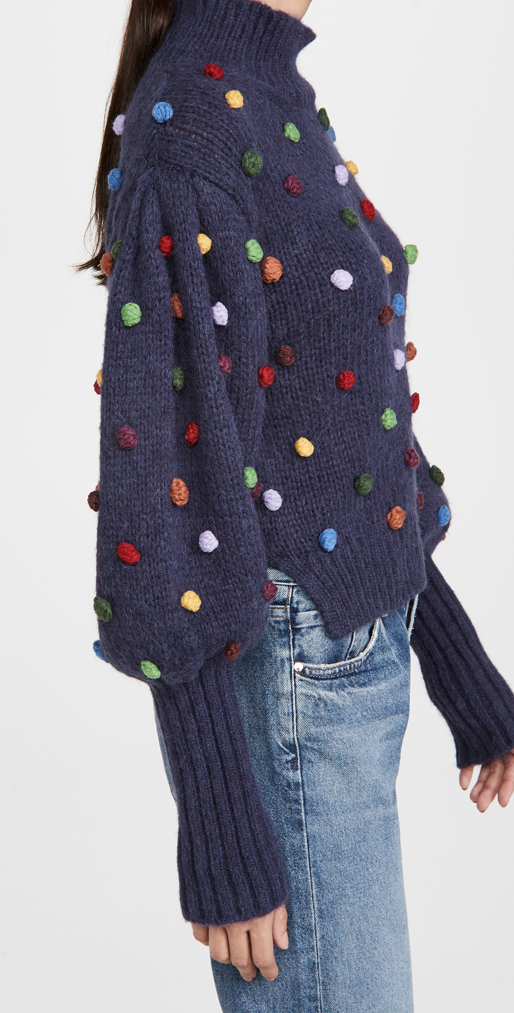 Farm rio colorful dots sweater clearance