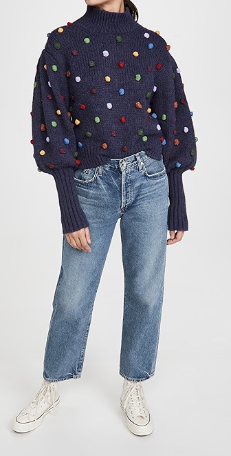 farm rio floral dots cardigan