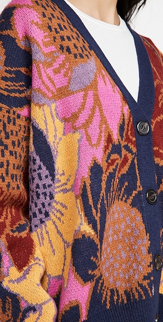 farm rio floral dots cardigan