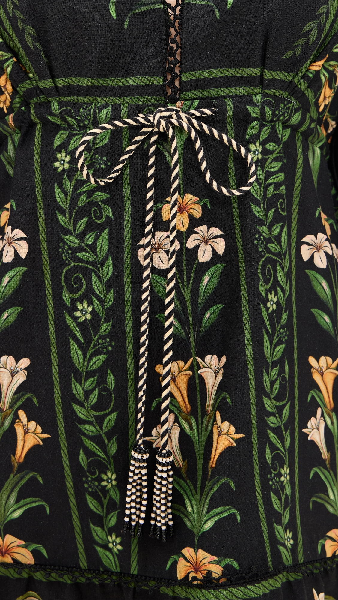 FARM Rio Flowers Arch Black Mini Dress thumbnail