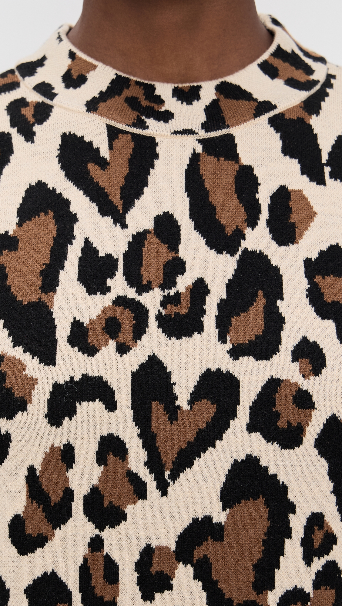 FARM Rio Leopard Print Knit Midi Dress thumbnail