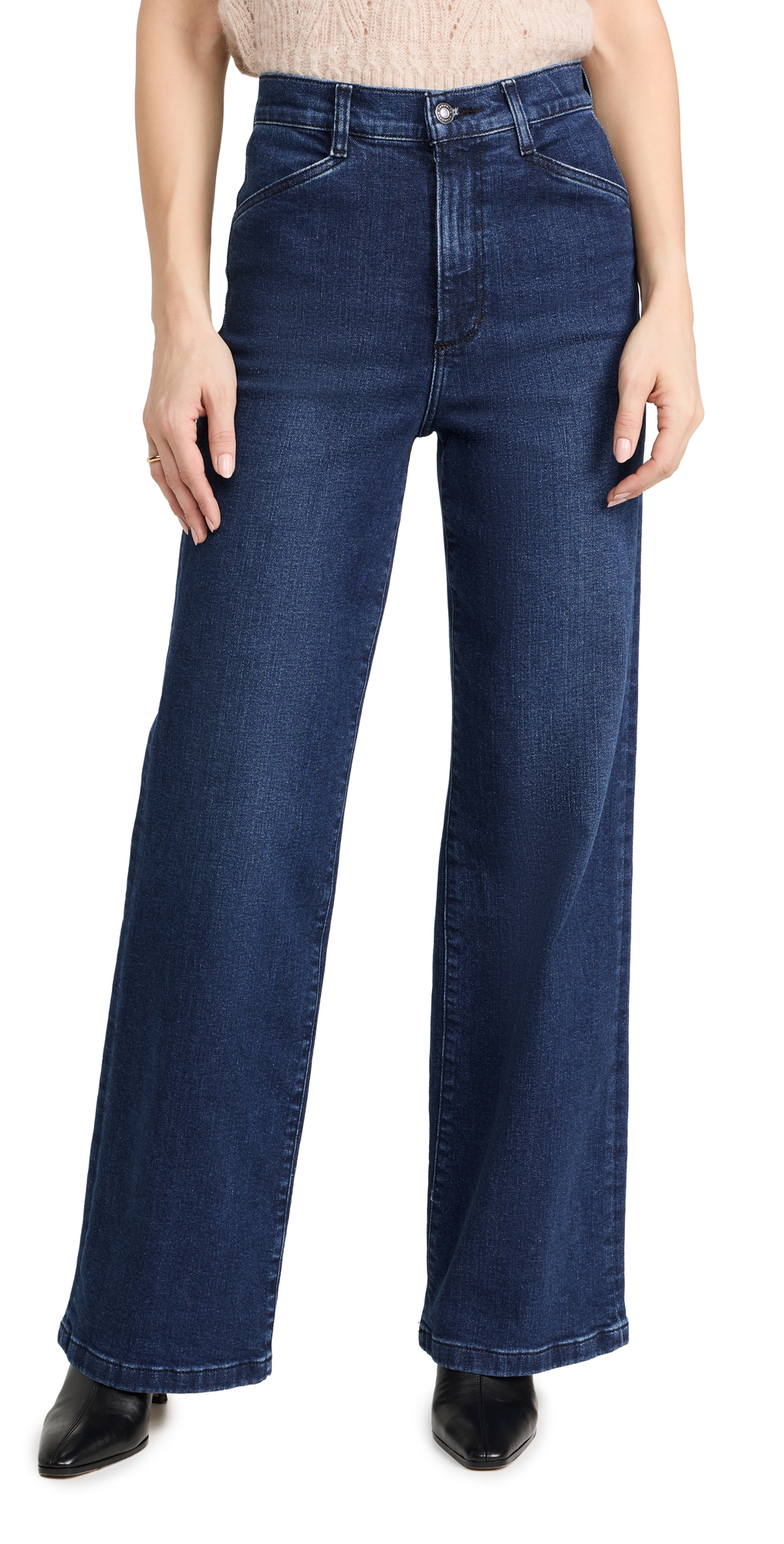 Favorite Daughter The Masha Super High-rise Chastain Wide Leg Jean In Columbia