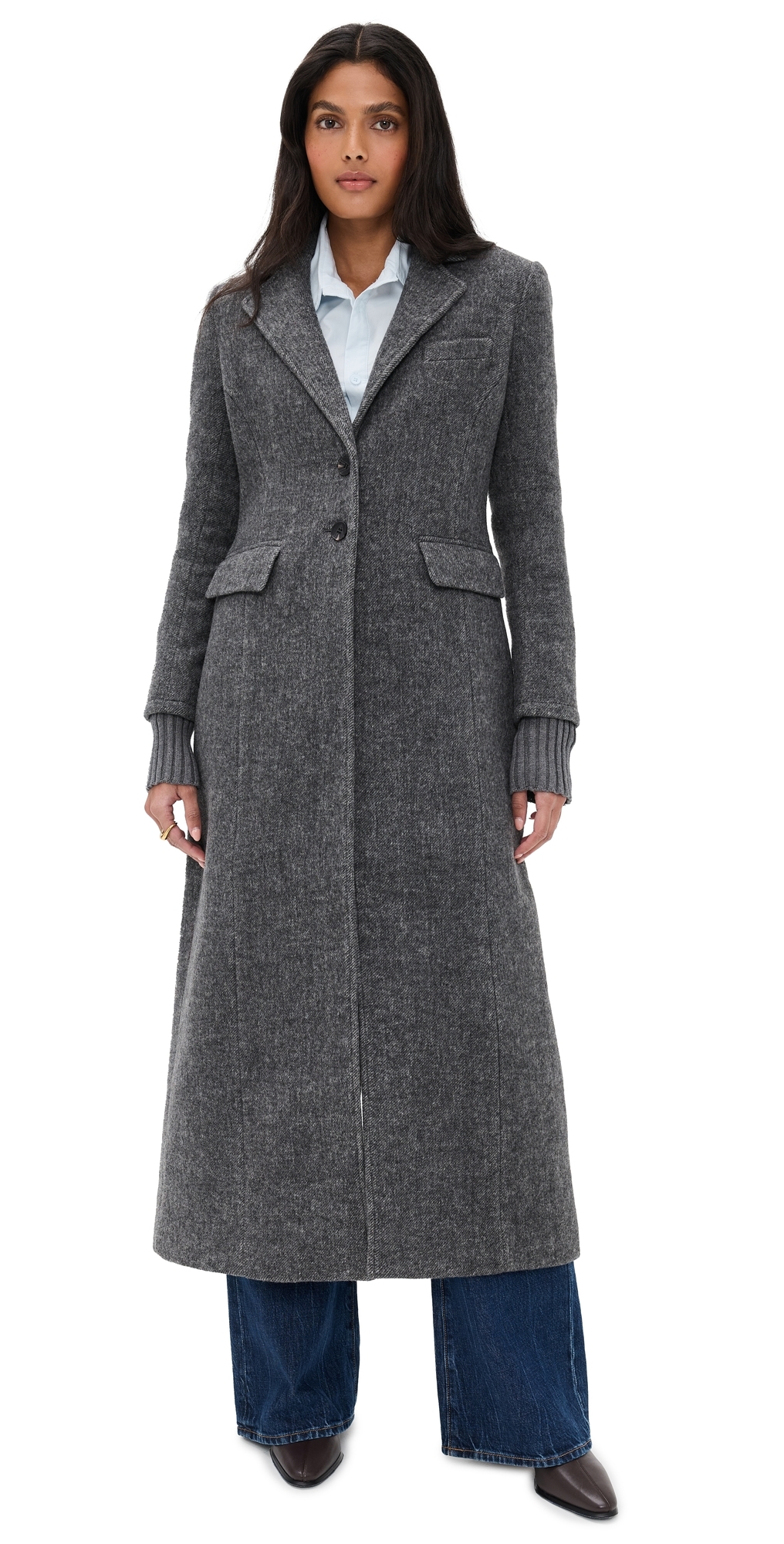 Favorite Daughter The City Coat Grey Twill In Gray