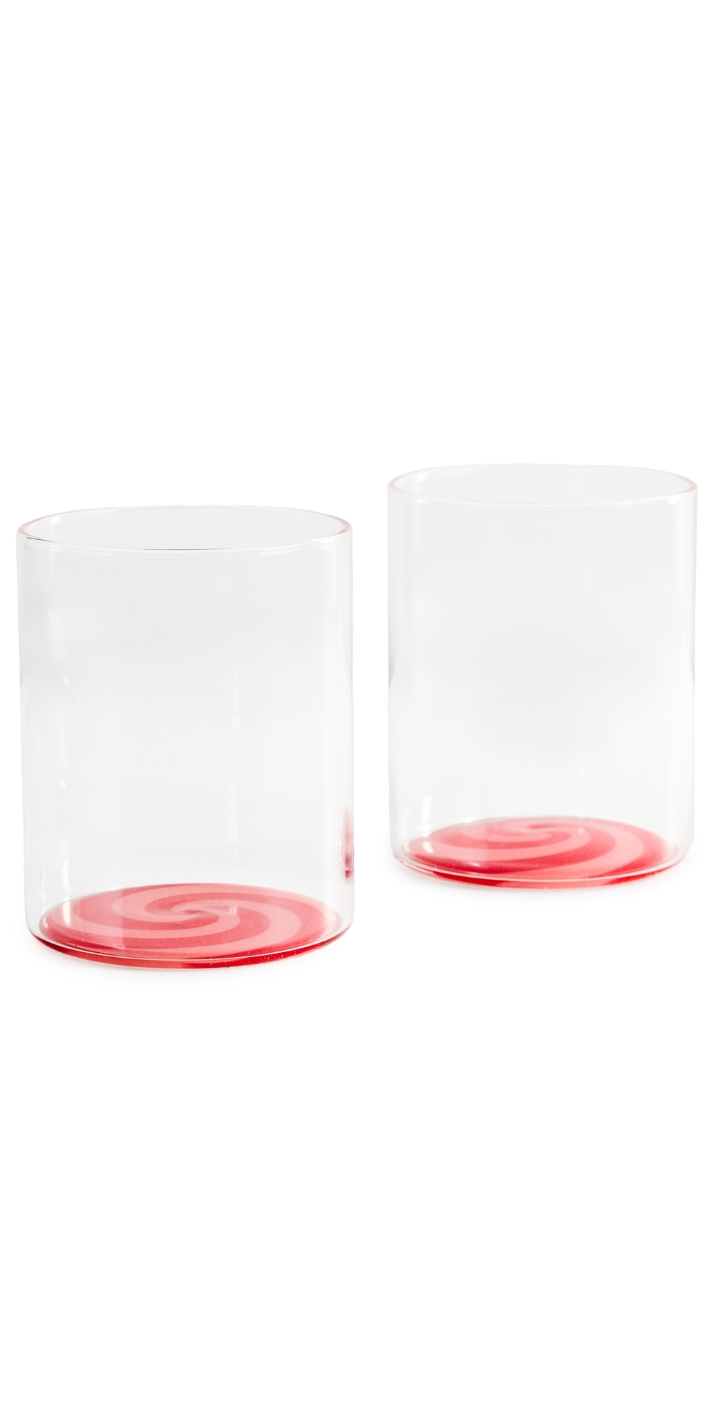 Fazeek Swirl Tumblers Red/pink In Transparent