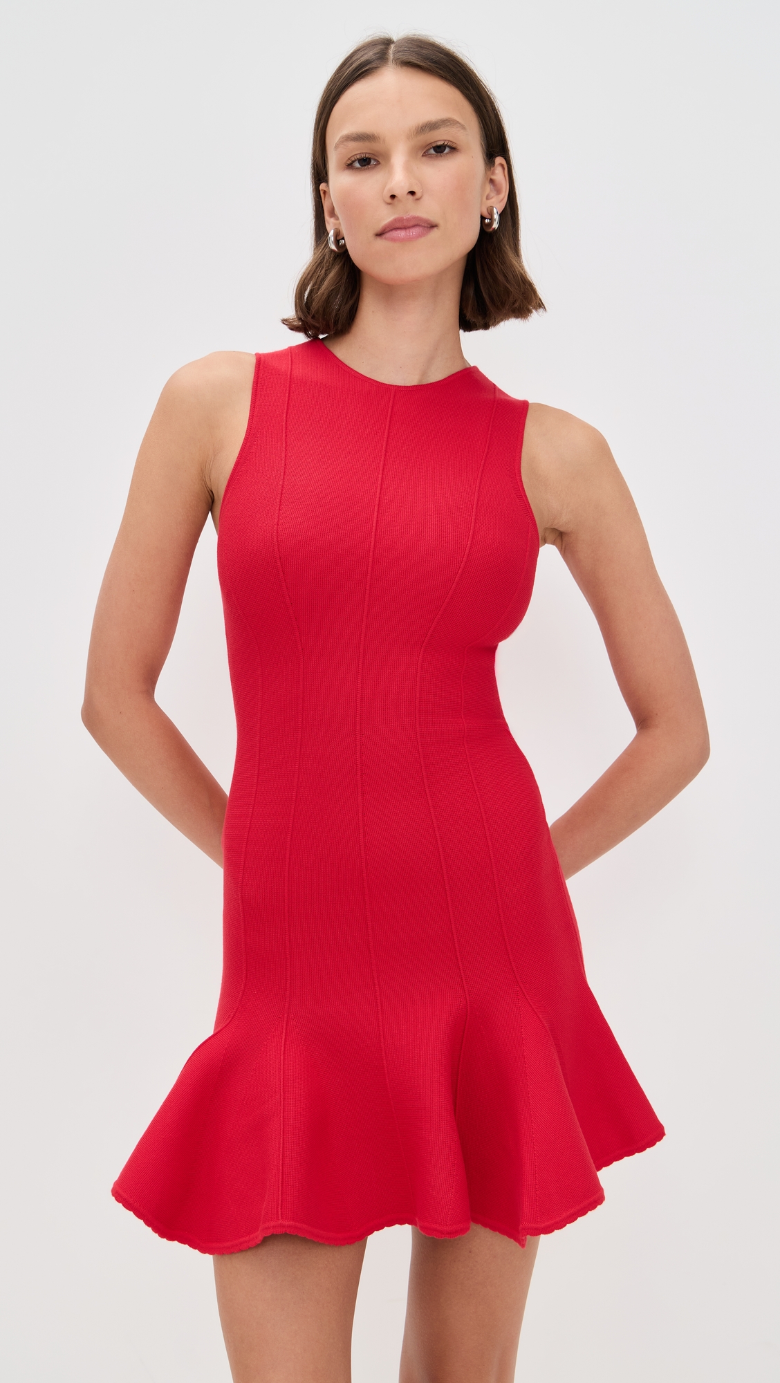 Fleur du Mal Dropped Waist Knit Corset Dress thumbnail