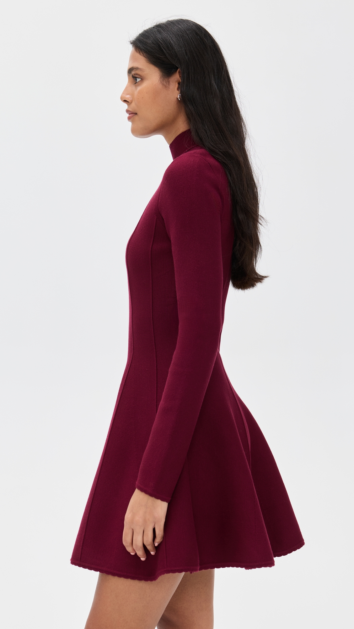 Fleur du Mal Long Sleeve Flared Corset Dress thumbnail