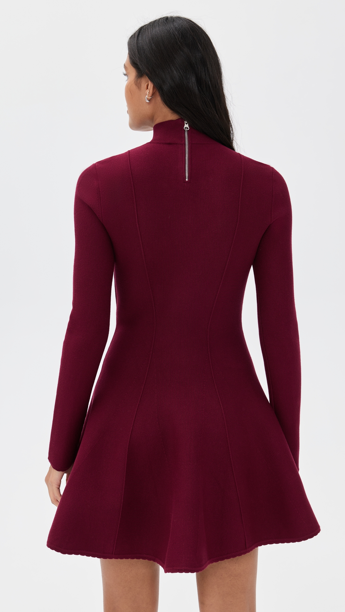 Fleur du Mal Long Sleeve Flared Corset Dress thumbnail