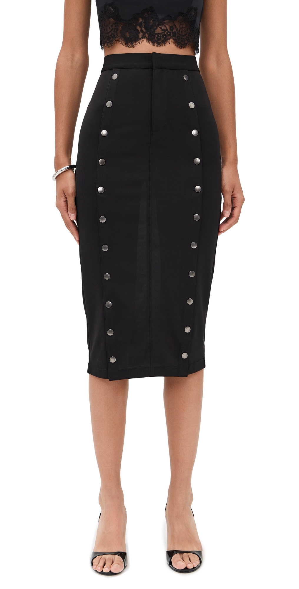 Fleur Du Mal Hannah Undo Me Skirt Black In Black