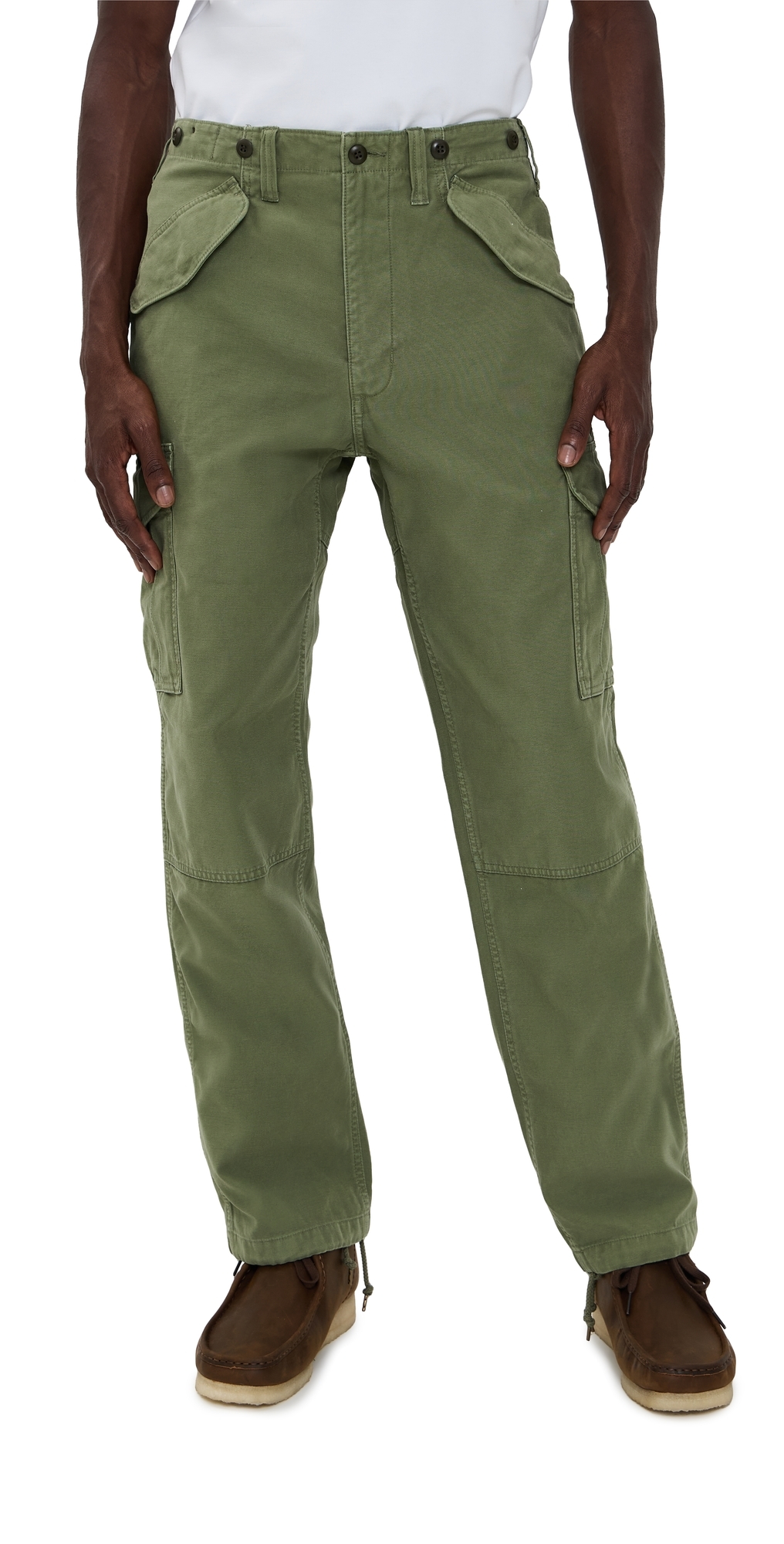 Filson Field Cargo Pants Washed Fatigue Green In Green