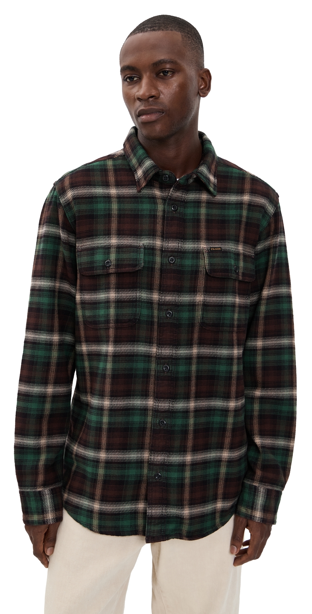 Filson Vintage Flannel Work Shirt In Multi