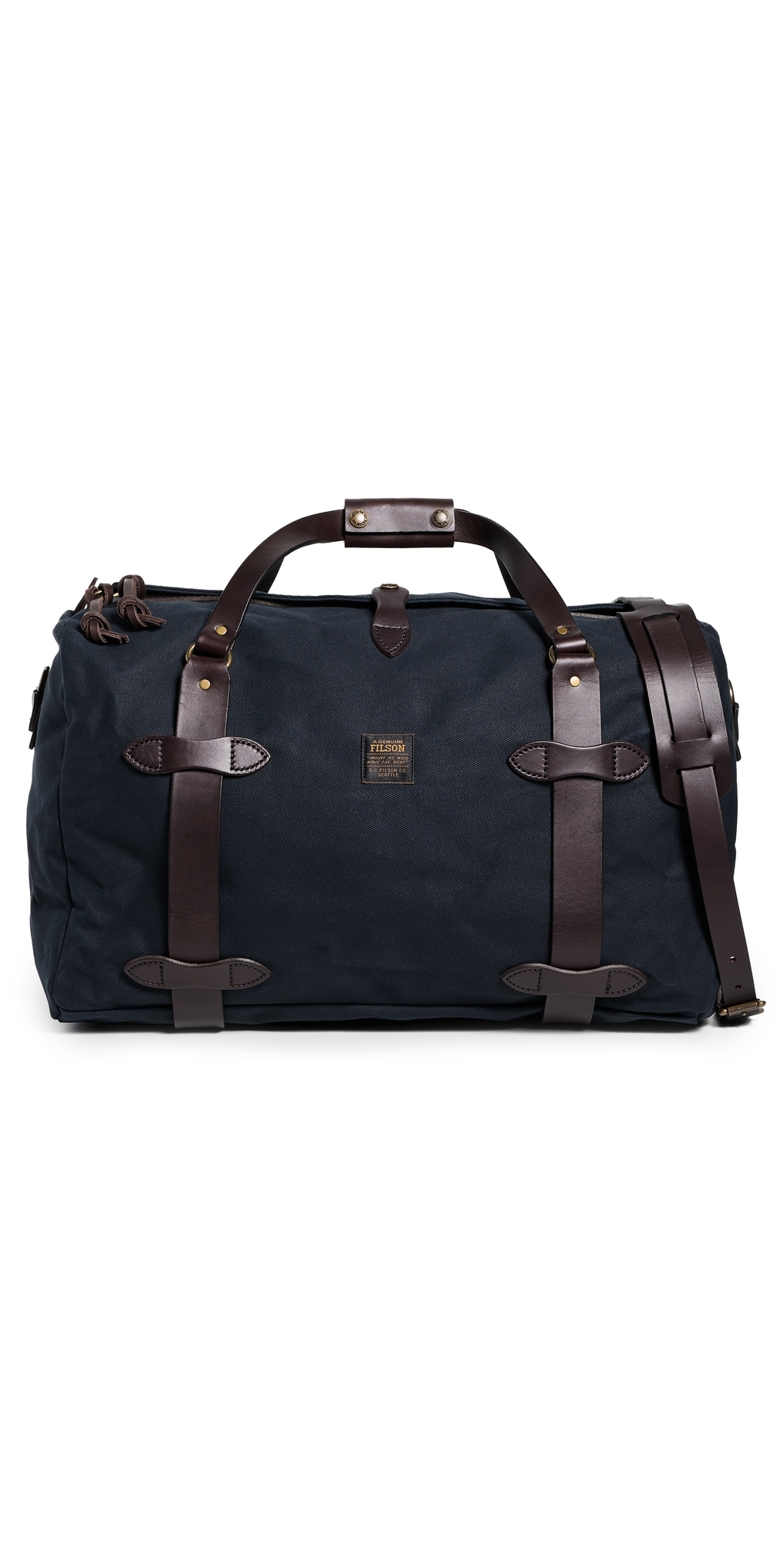 Filson Medium Rugged Twill Duffle Bag Navy In Blue