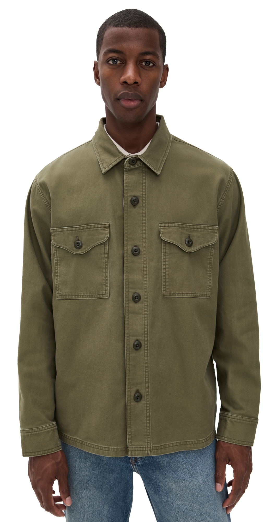 Filson Clarkston Jac-shirt Surplus Green In Green