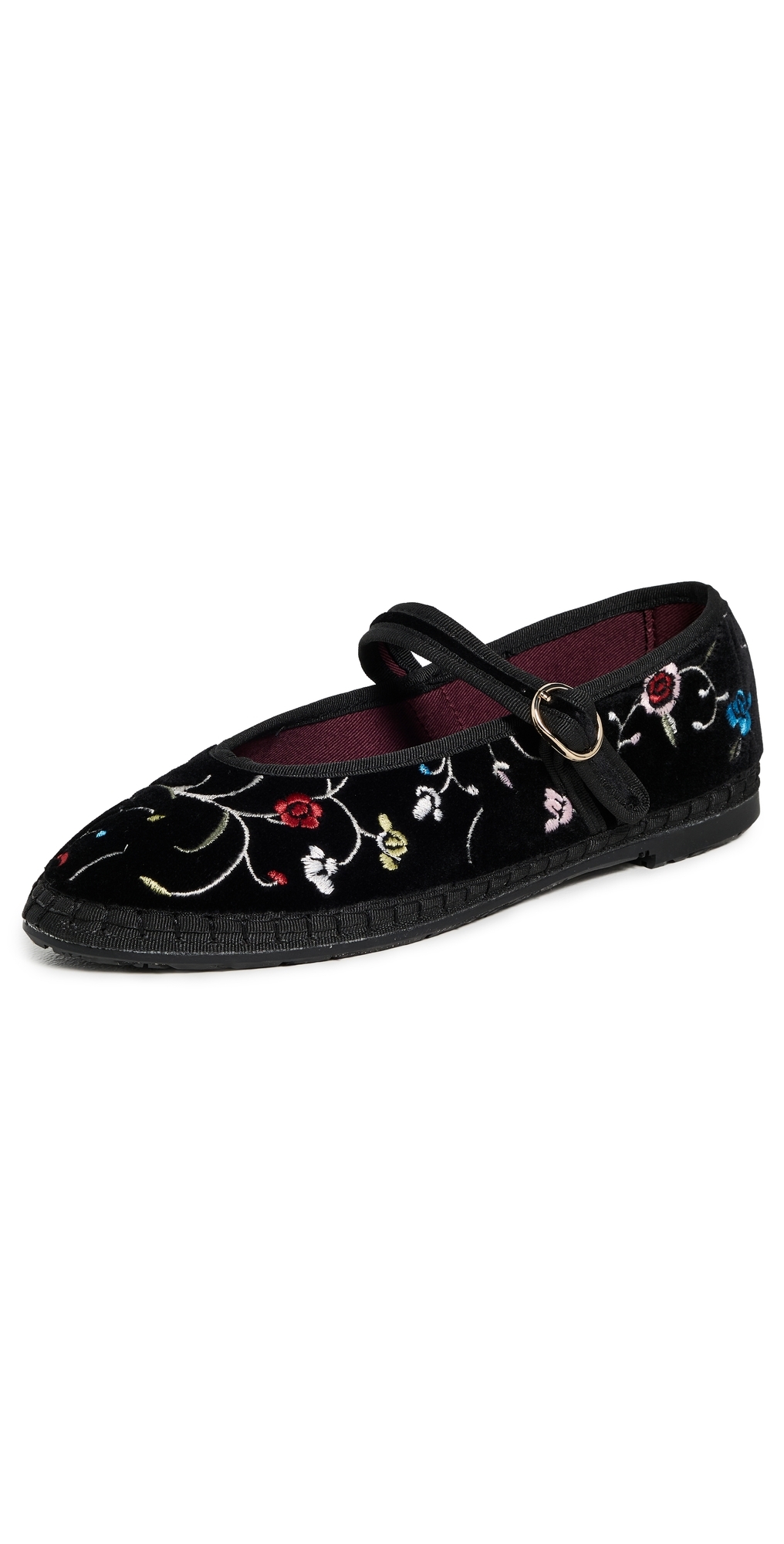 Flabelus X Sea Nyc Priscilla Mary Jane Flats Priscilla In Black