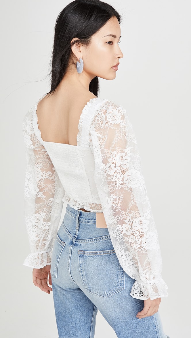Cheyenne lace bustier top Clearance