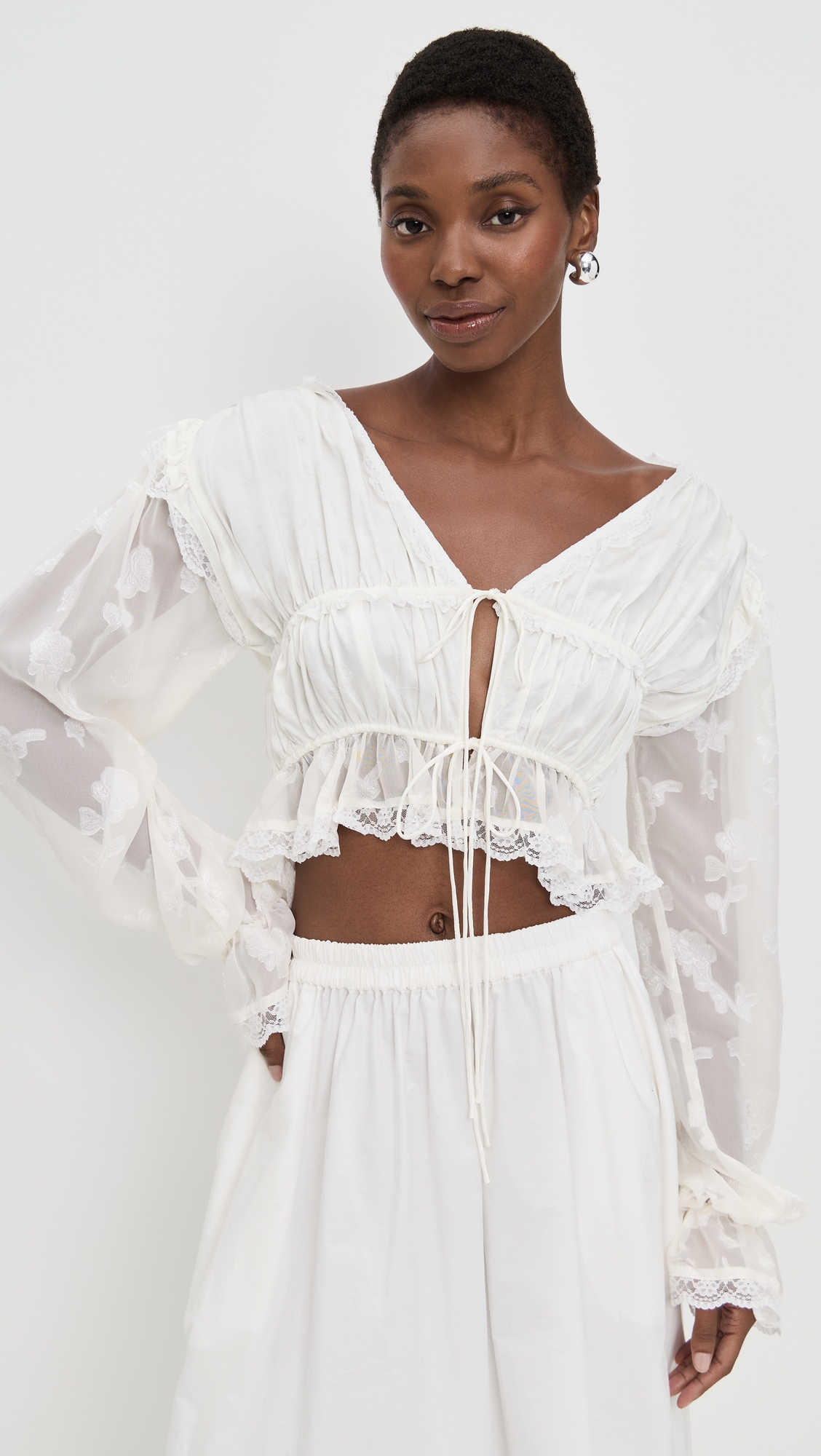 For Love & Lemons Jeanne Jacquard Top | Shopbop