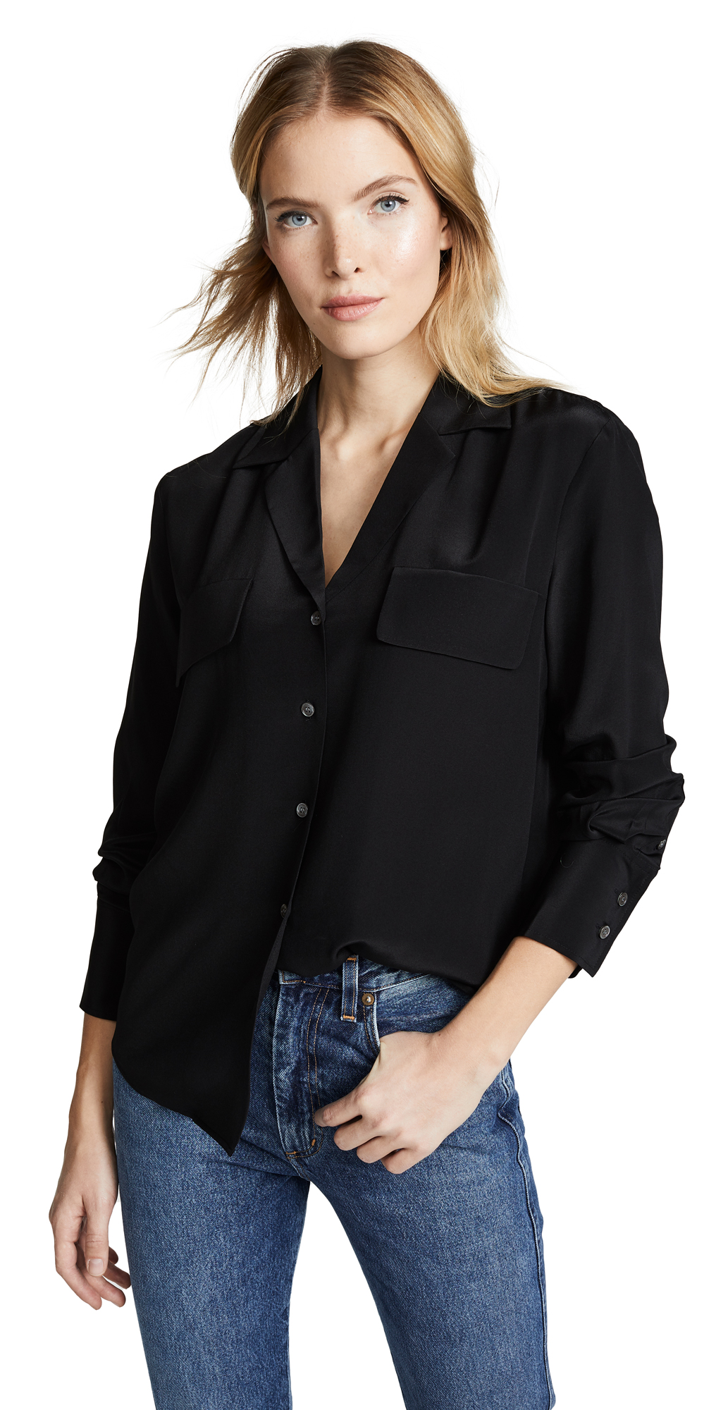 Frame black blouse clearance