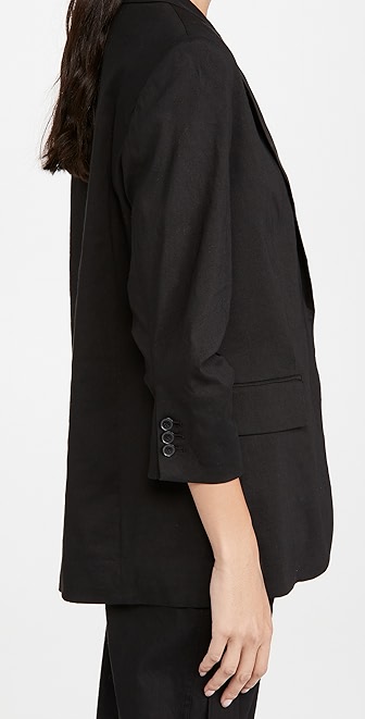 Frame pleated boyfriend blazer clearance
