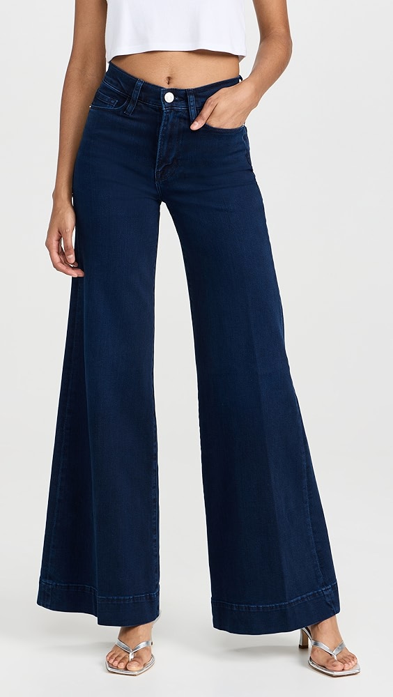 FRAME Le High N Tight Wide Leg Raw After Jeans | Shopbop