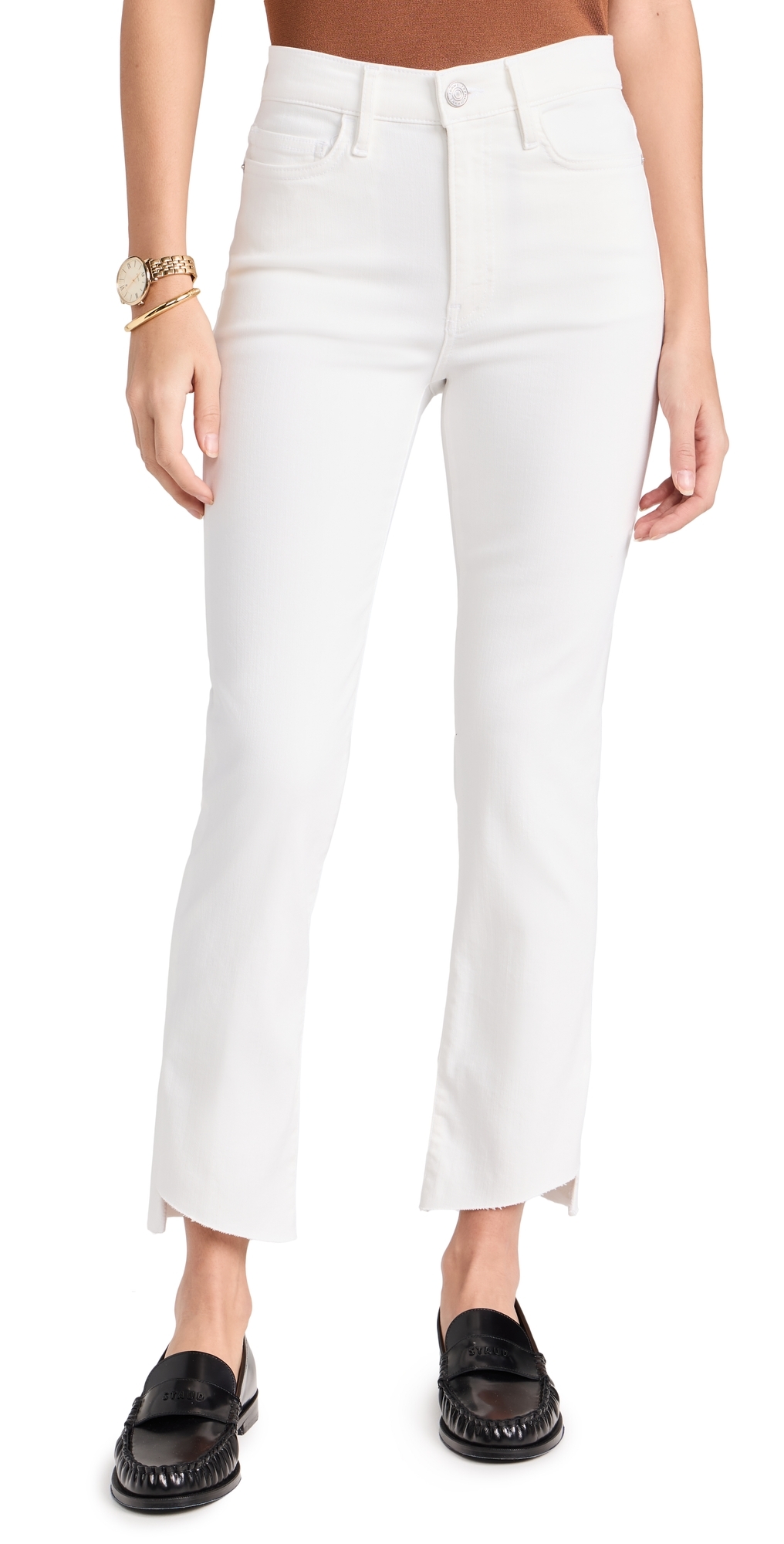 Frame Le High Straight Jeans Au Natural Clean In Au Natural Clean