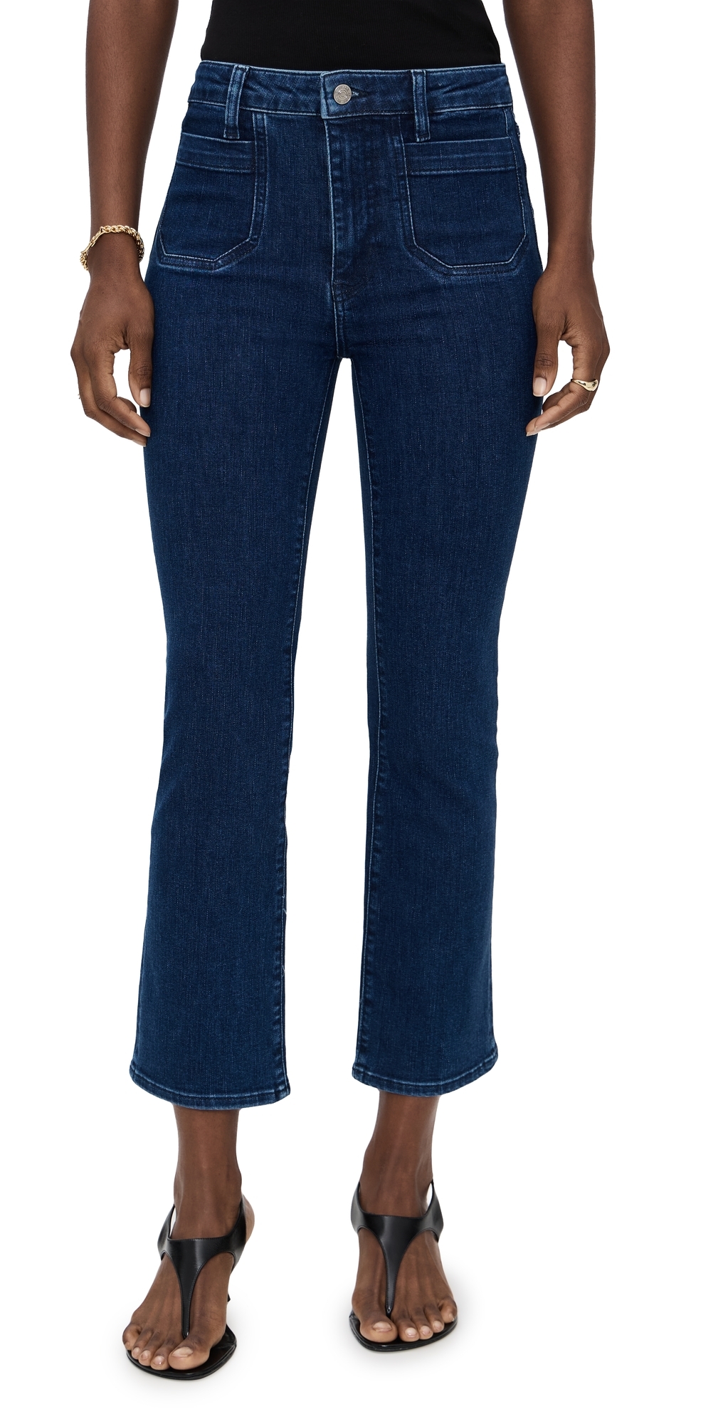 Frame The Reboot Crop Modernist Pocket Jeans Jest In Blue