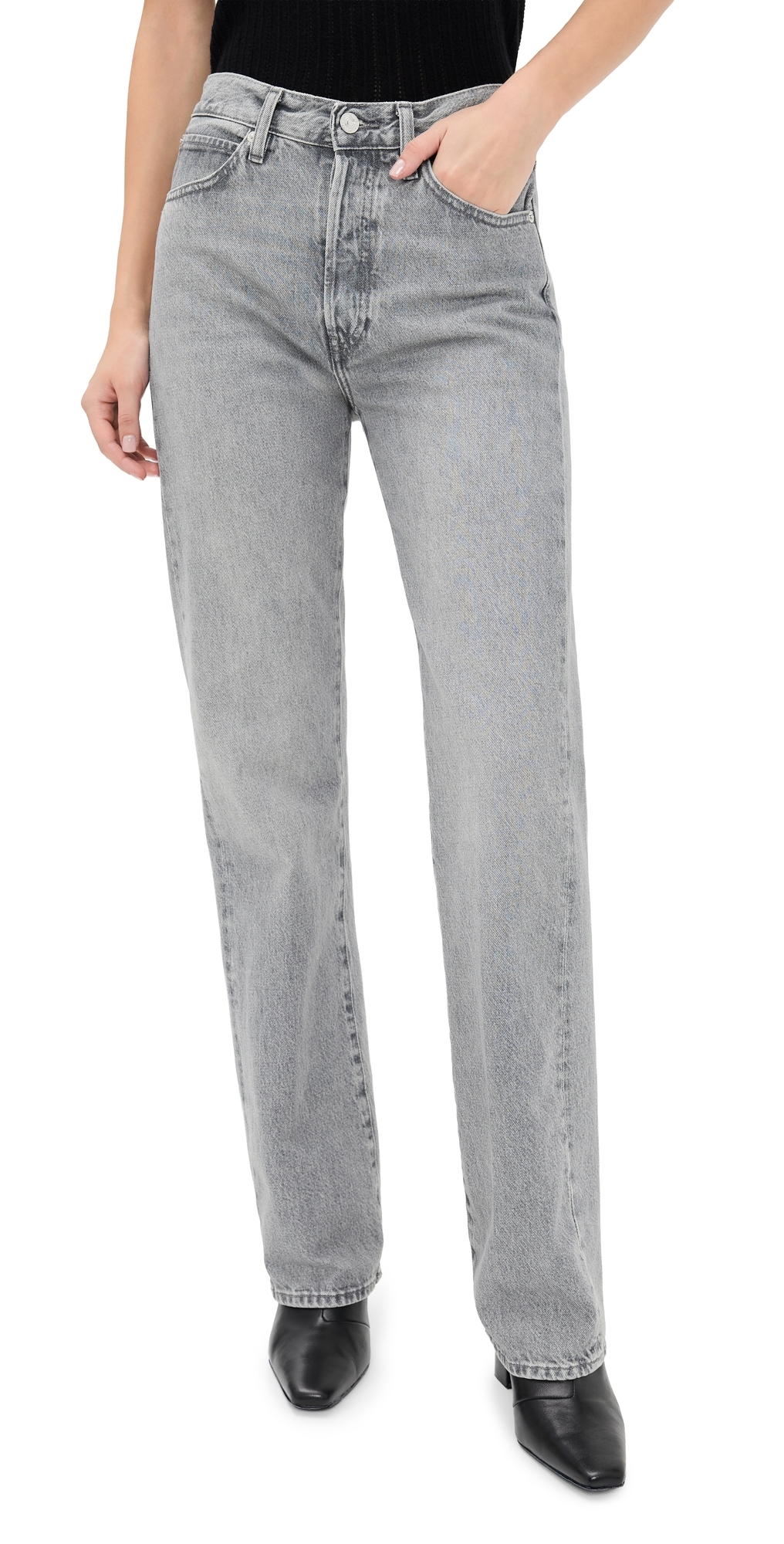 Frame The Vertical Jeans Phantom In Gray