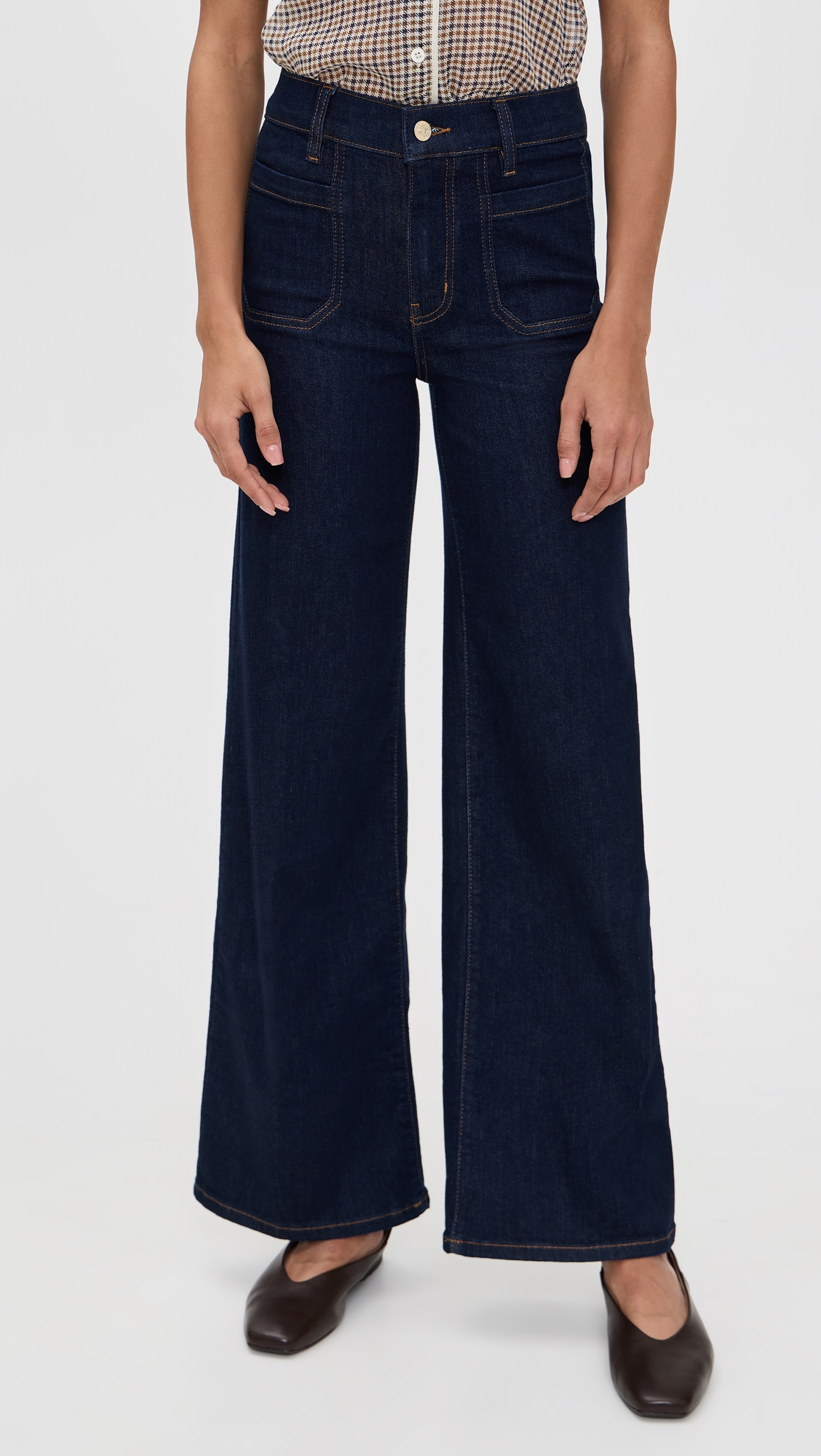 FRAME Le Slim Palazzo Modernist Pocket Jeans thumbnail