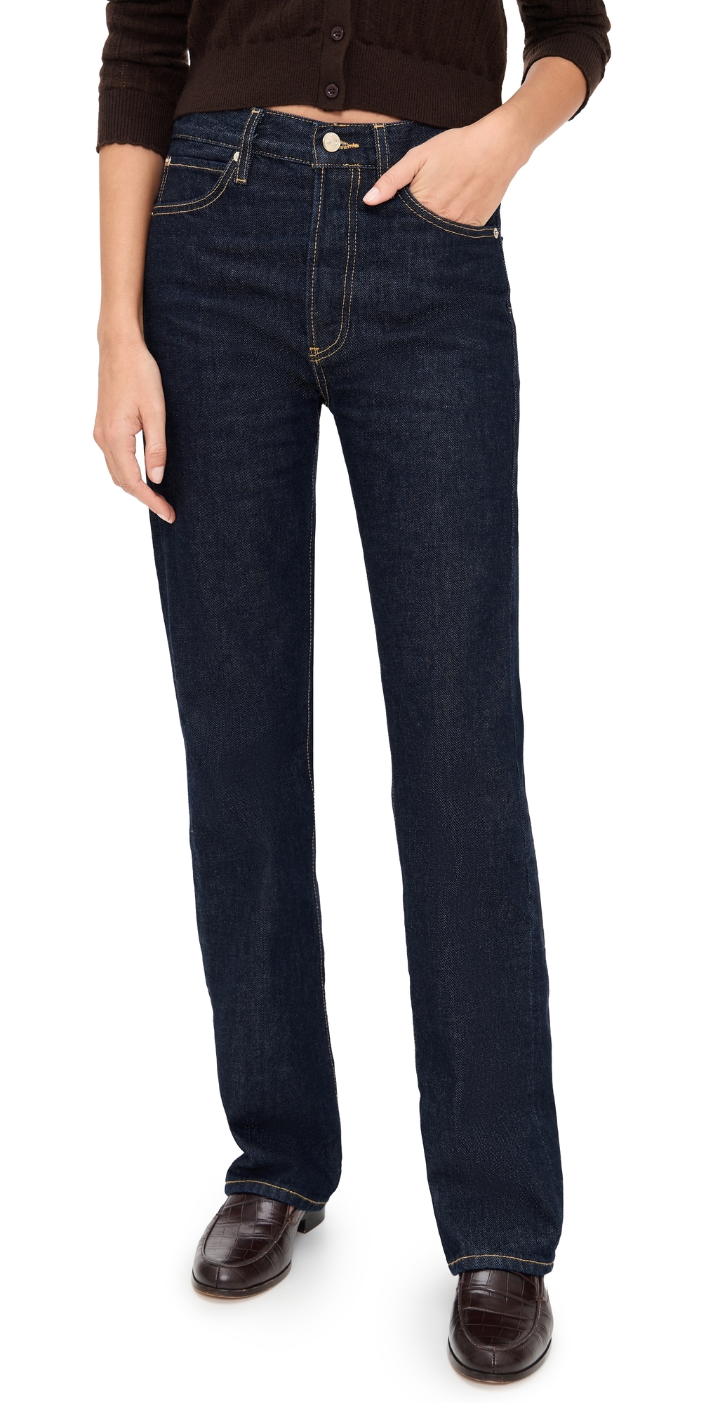 Frame The Vertical Jeans Rinse In Blue