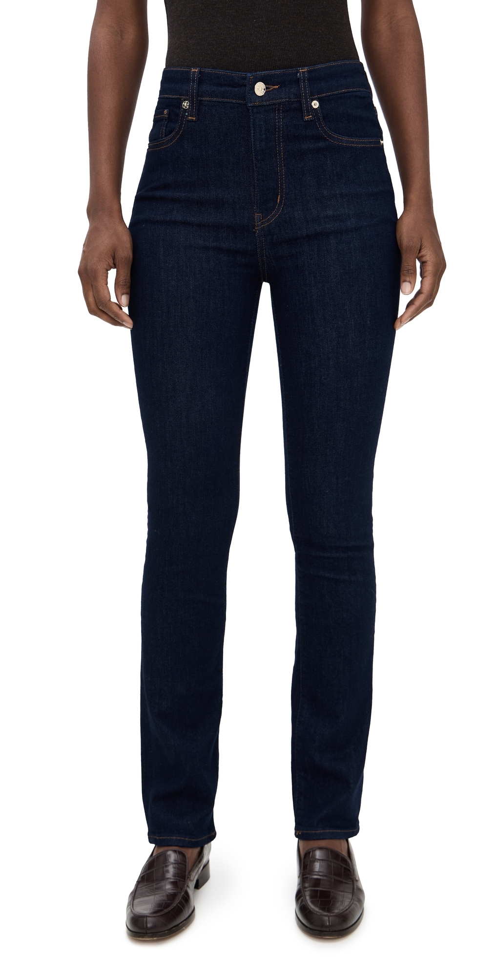 Frame The Pencil Jeans Rinse In Black
