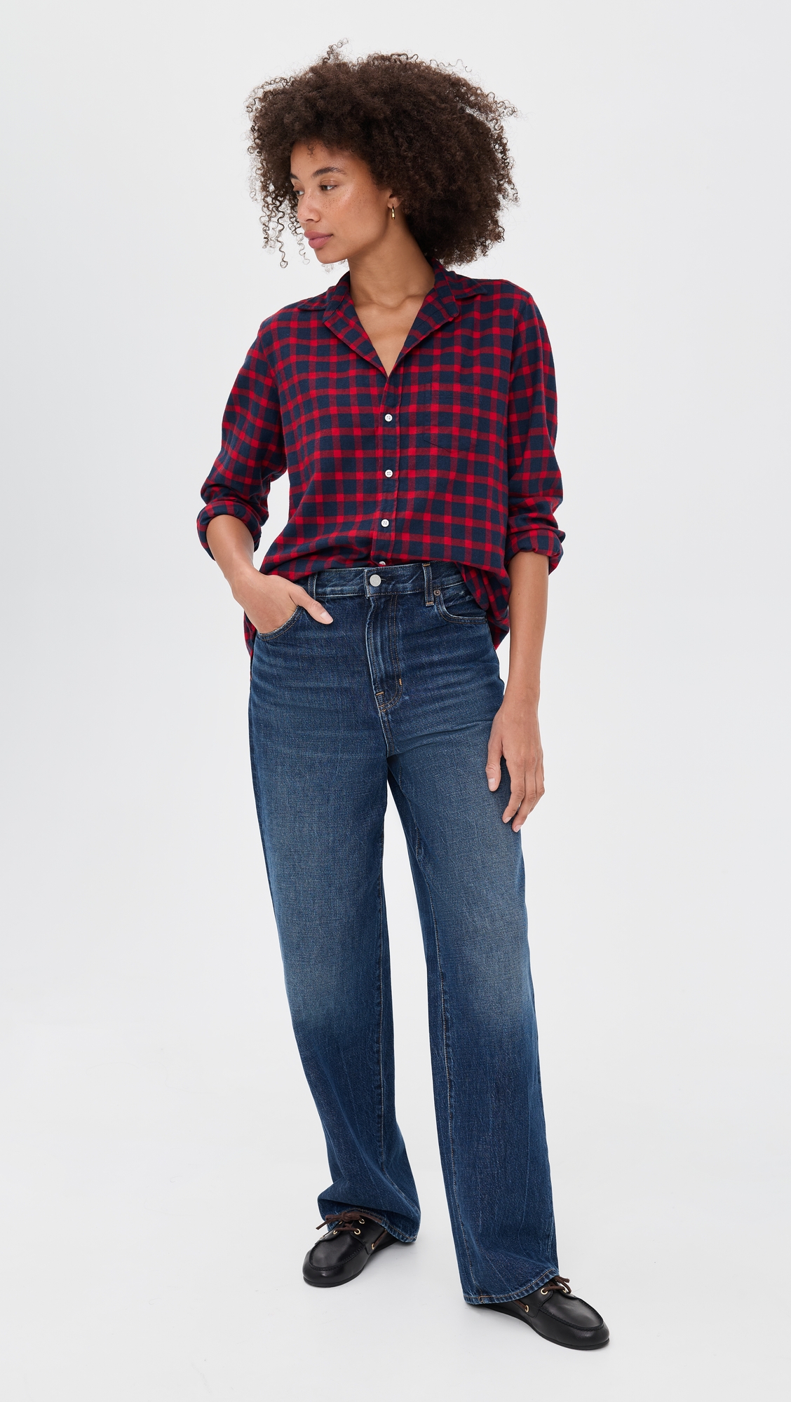 Frank & Eileen Relaxed Button-Up Flannel Shirt thumbnail