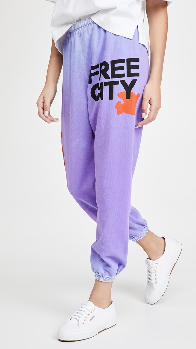 Free city let's go sweatpants clearance