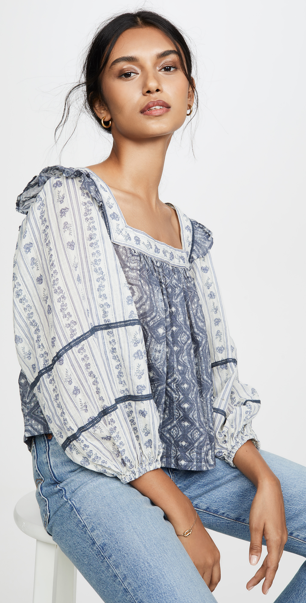 Free people mostly meadow blouse clearance