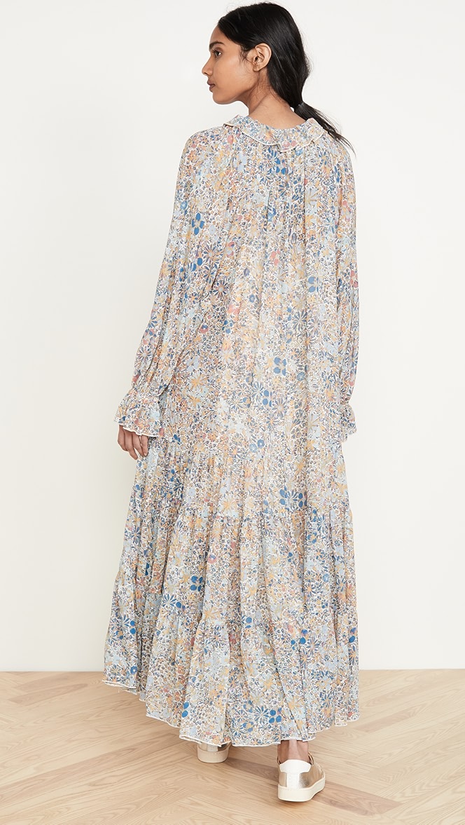 Feeling groovy maxi dress ivory combo Clearance