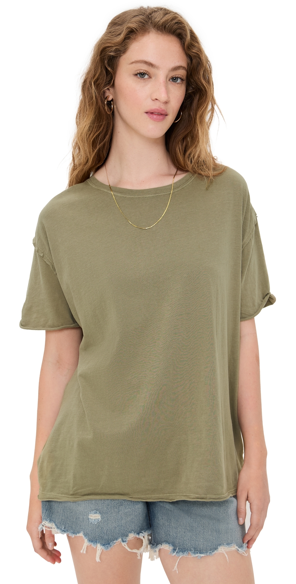 Free People Nina Tee Olive Stone