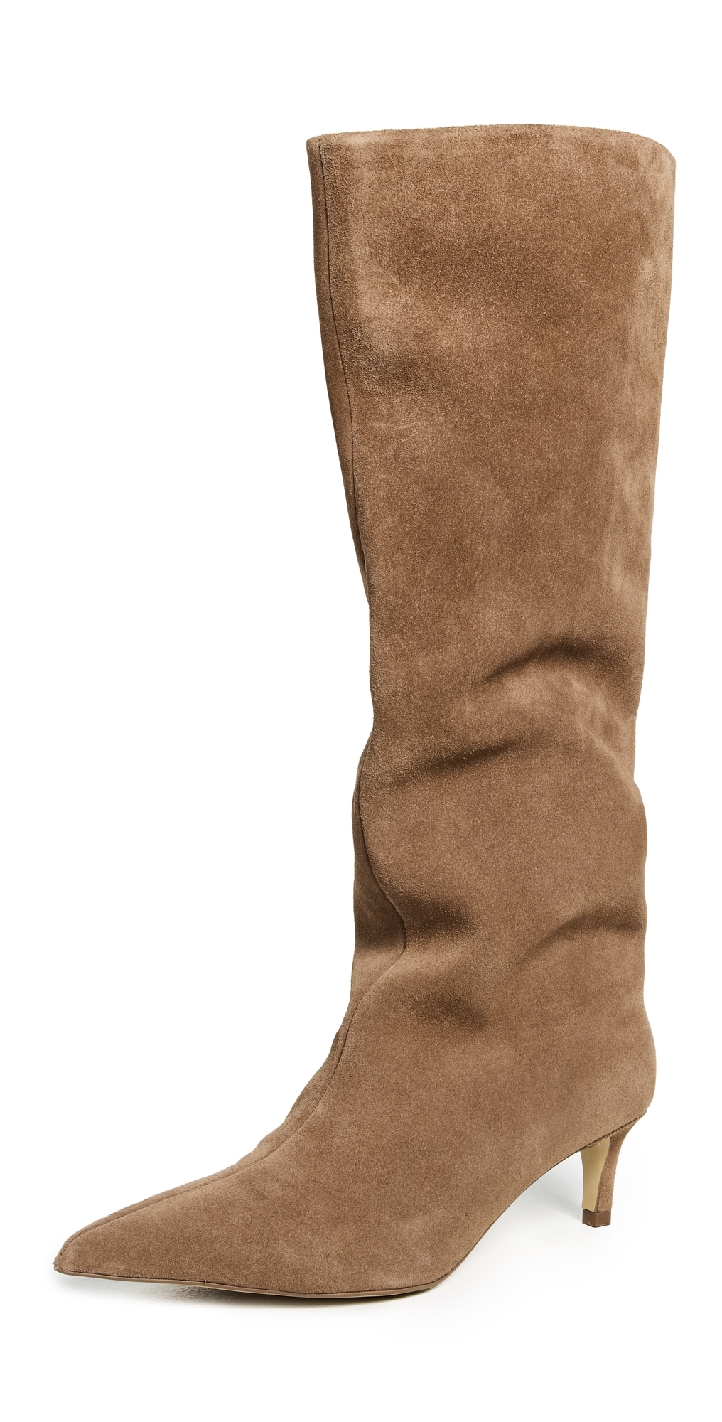 Free People Kiki Kitten Heel Boots Taupe In Brown
