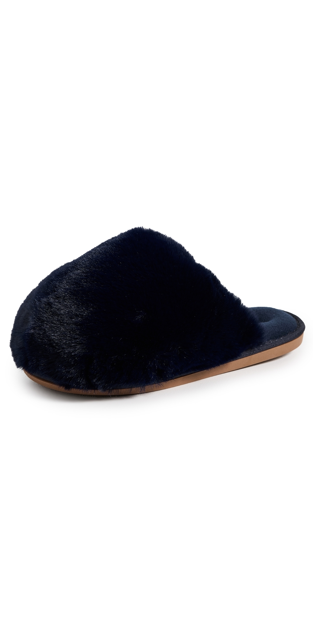Free People Snowball Faux Fur Slipper In Blue
