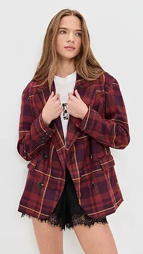 Free People Dean Double Breasted Blazer