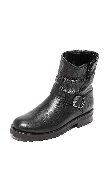 frye natalie short engineer lug boot