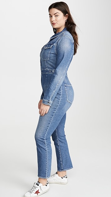 Good american exposed zip jumpsuit Clearance