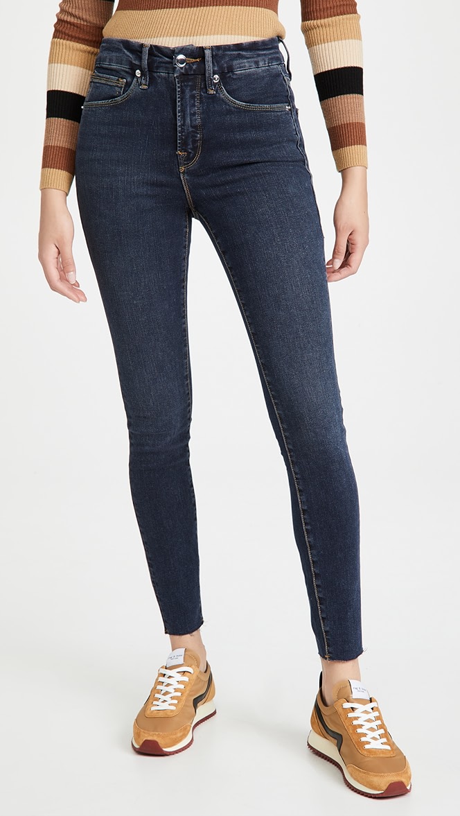 picture Good American Good Legs Crop Raw Edge good american