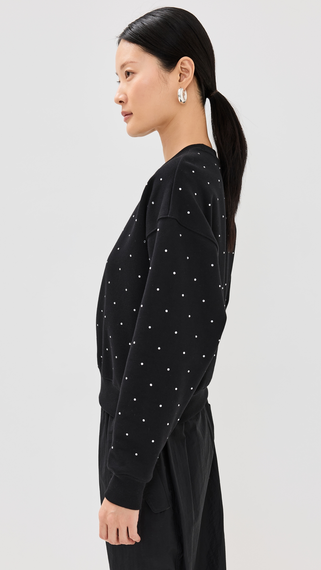 Good American Crystal Crewneck Sweatshirt thumbnail