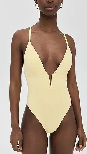 Good American Deep V Compression Swimsuit