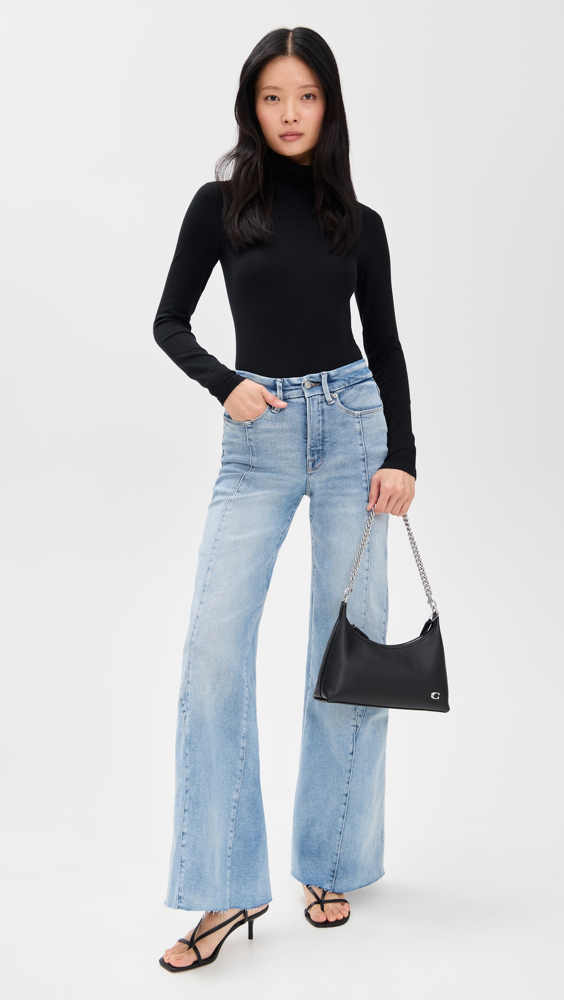 Good American Good Waist Palazzo Jeans thumbnail