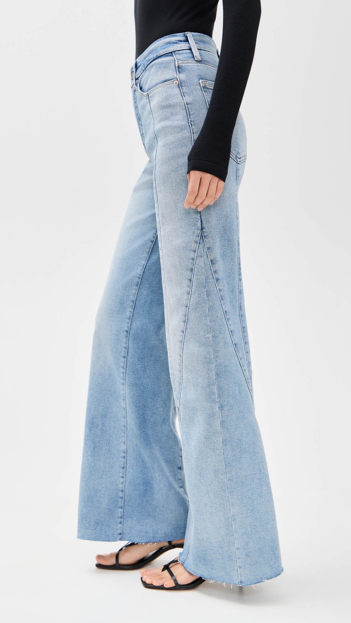 Good American Good Waist Palazzo Jeans thumbnail