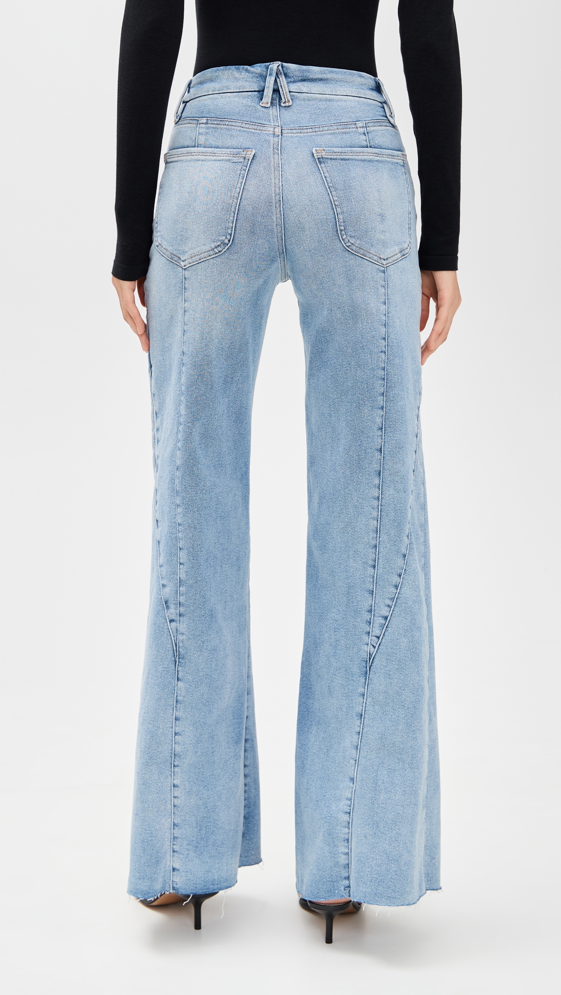 Good American Good Waist Palazzo Jeans thumbnail