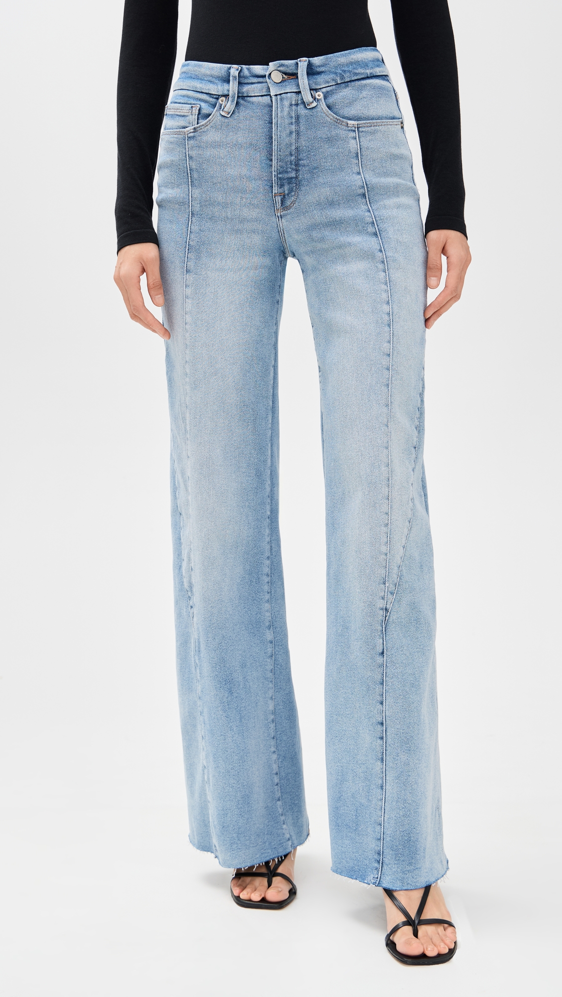 Good American Good Waist Palazzo Jeans thumbnail