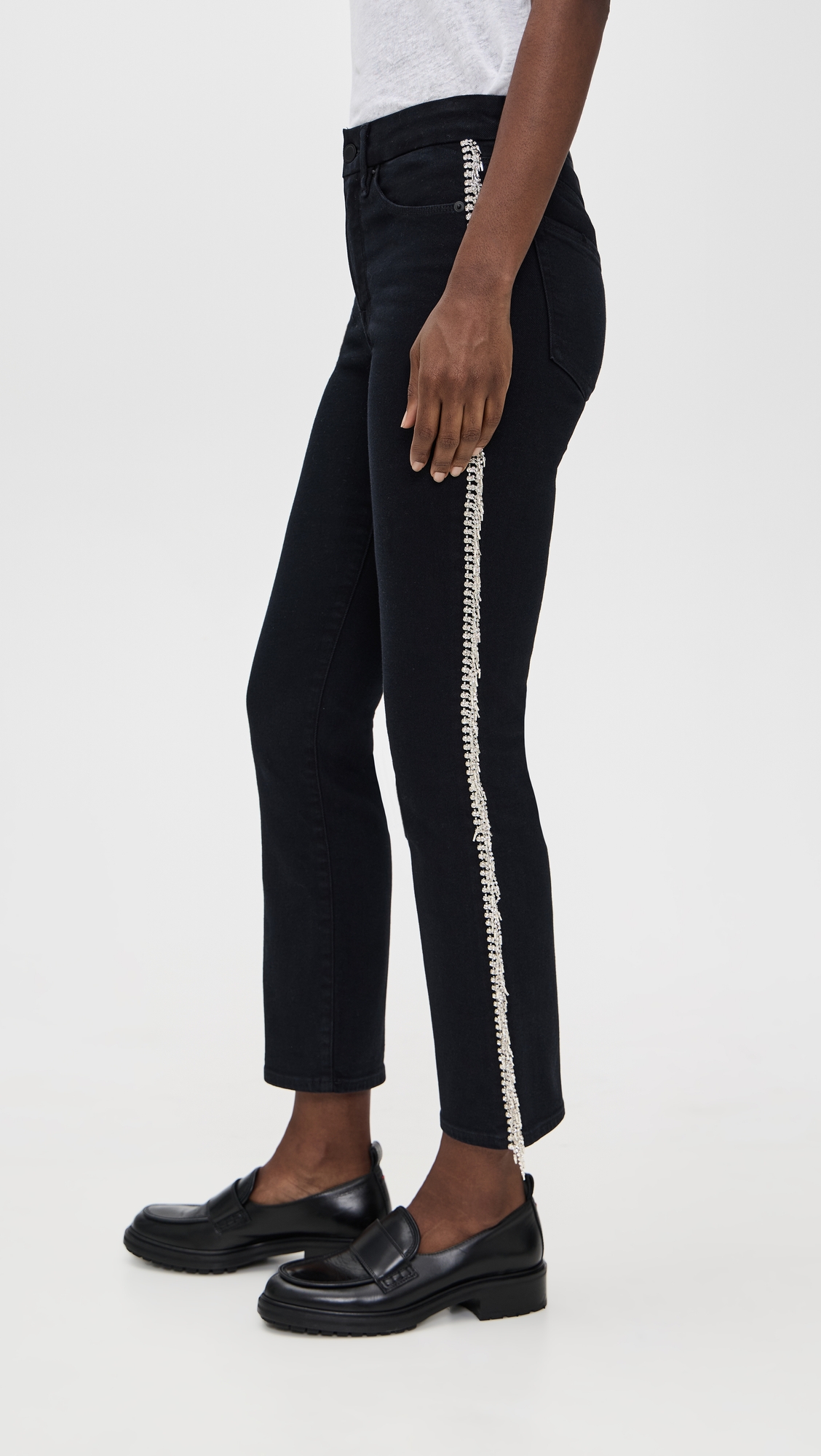 Good American Good Legs Straight Diamond Jeans thumbnail