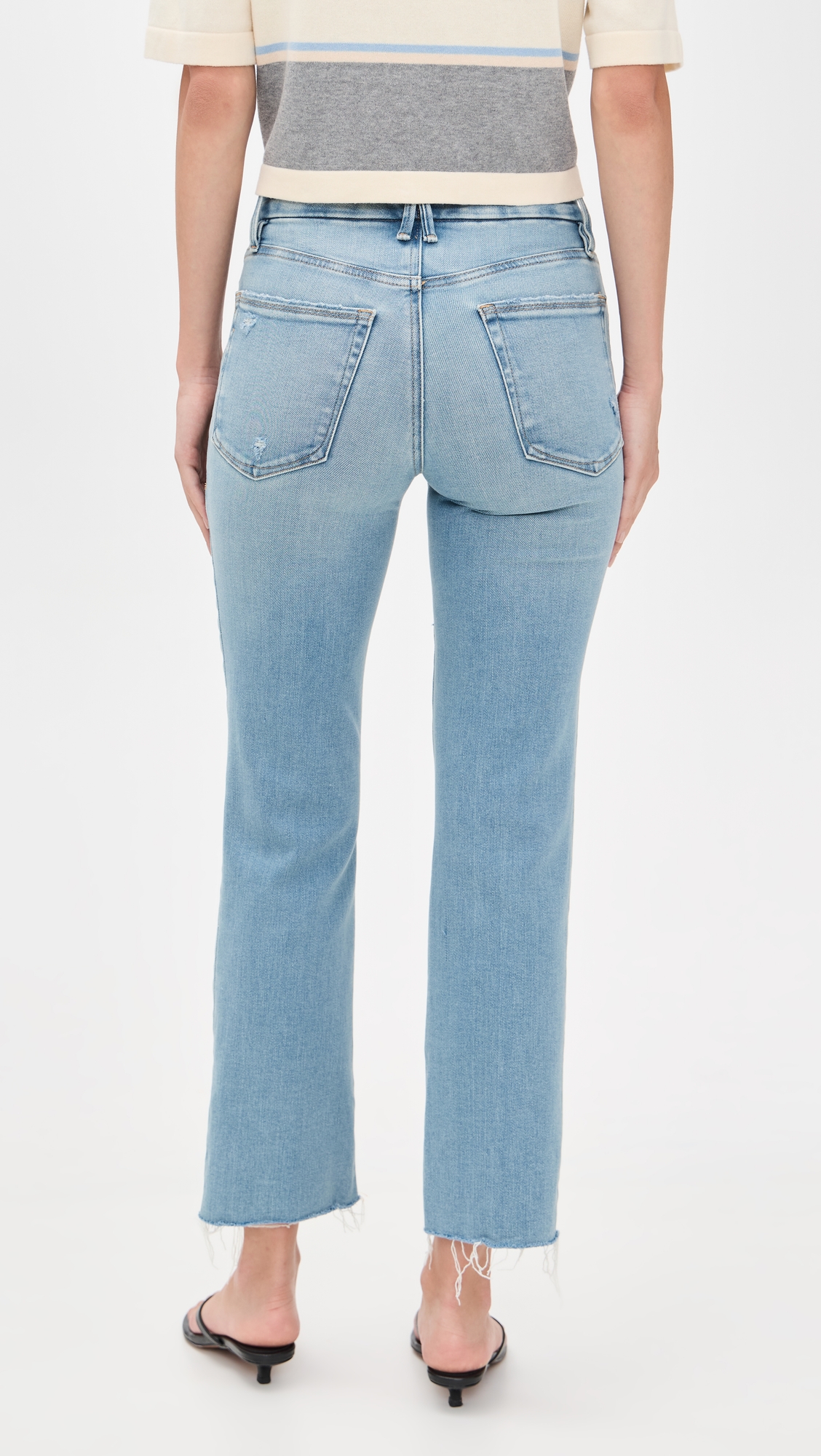 Good American Soft Tech Good Legs Straight Jeans thumbnail