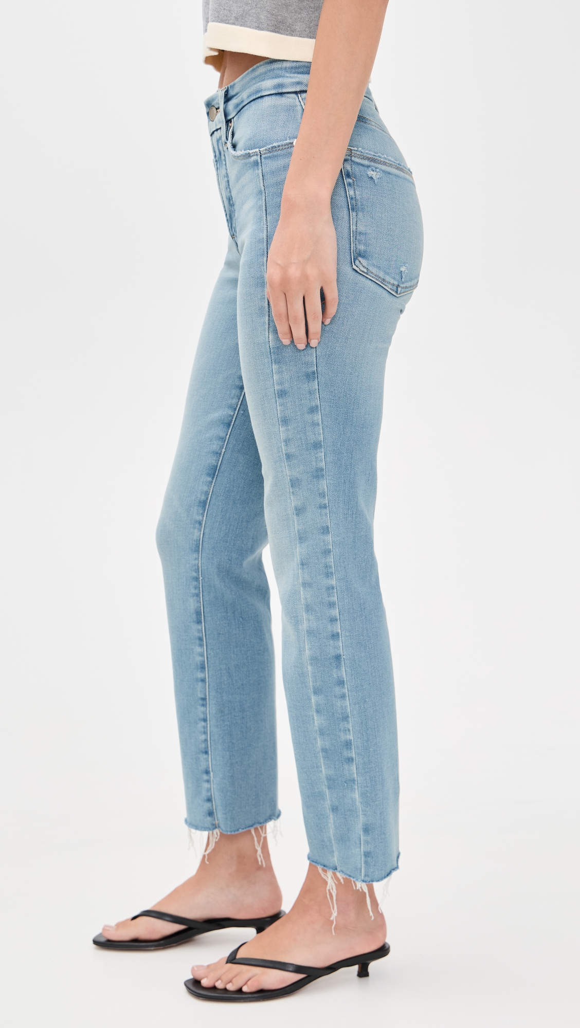 Good American Soft Tech Good Legs Straight Jeans thumbnail