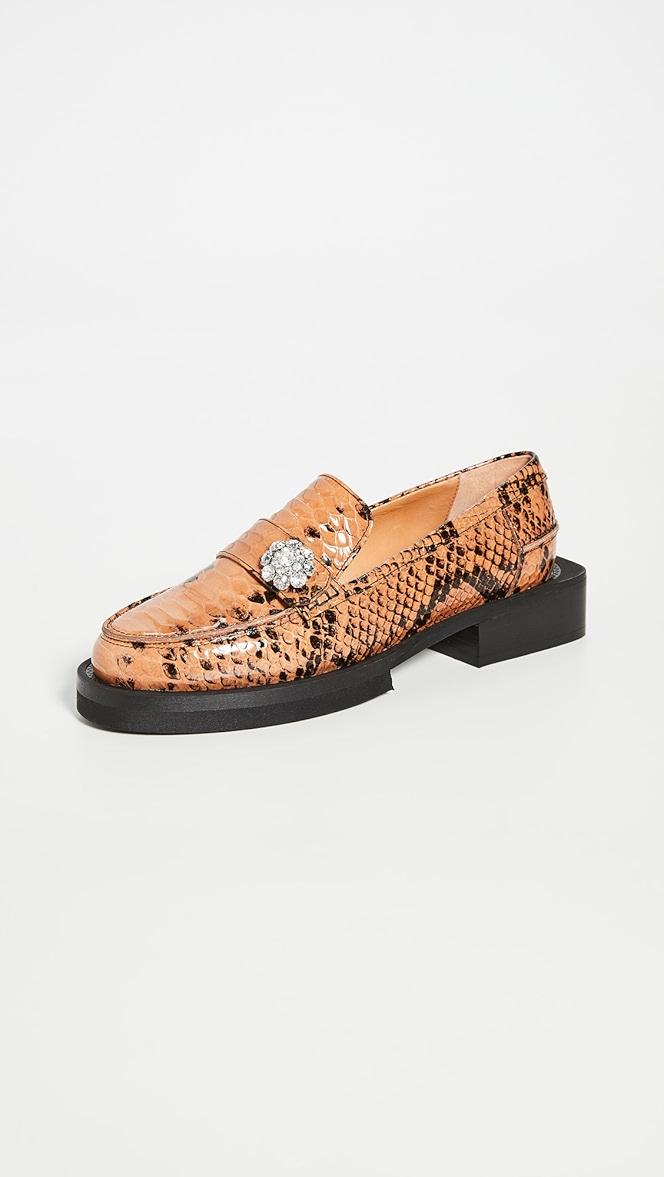 Ganni jewel loafers Clearance